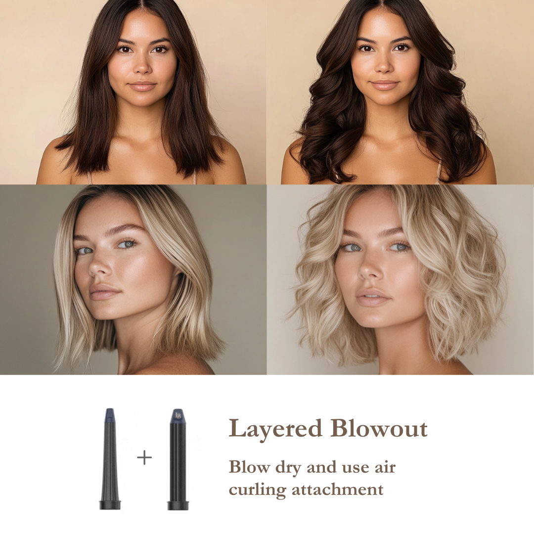 L'Brise AirSwitch™ Air Curling Wands | 32mm & Cone (UK Collection)